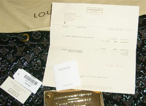 louis vuitton receipt watermark|how to find a Louis Vuitton.